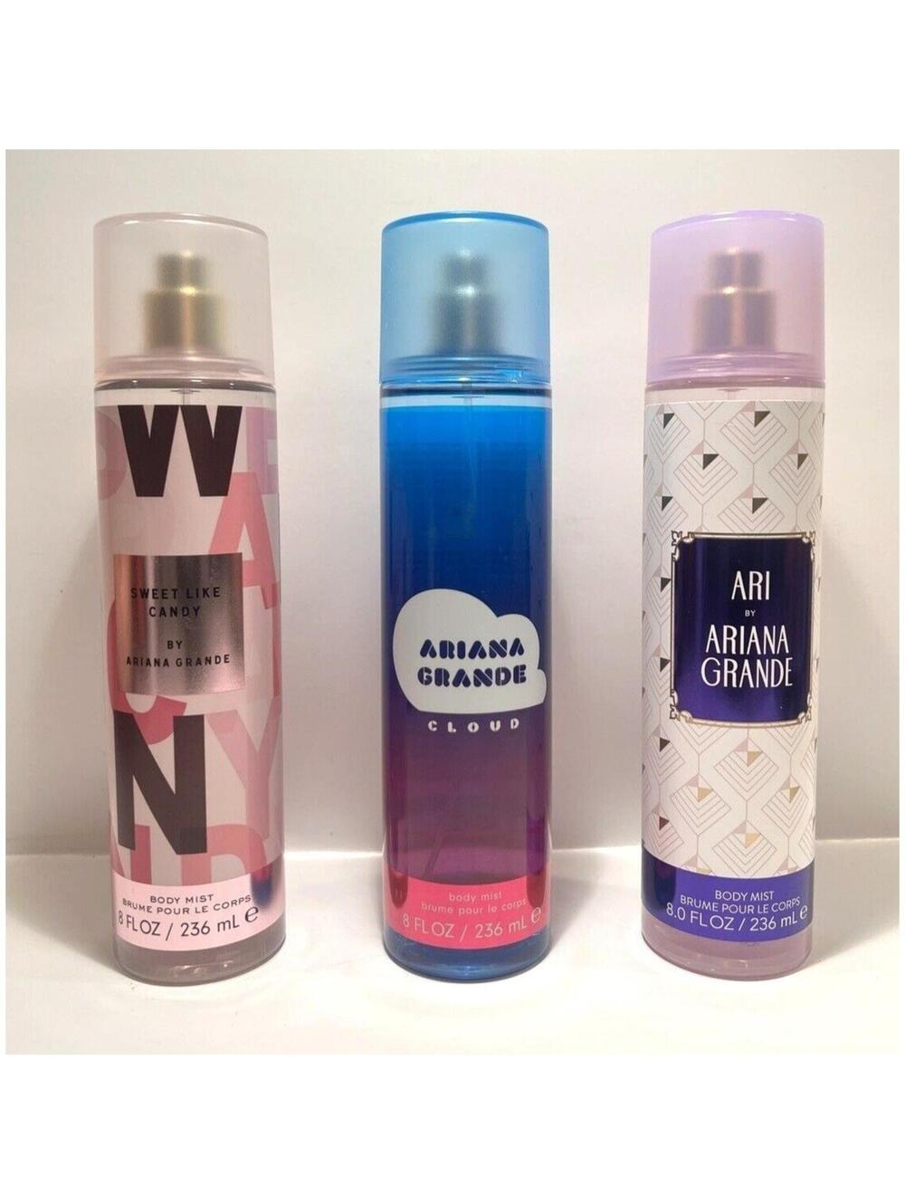 Ariana Grande Cloud Perfume SET Plus Ari, Sweet Like Candy Body Mist NEW 8fl oz